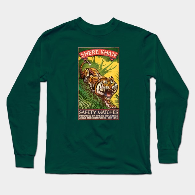 Shere Khan Matches Long Sleeve T-Shirt by ChetArt